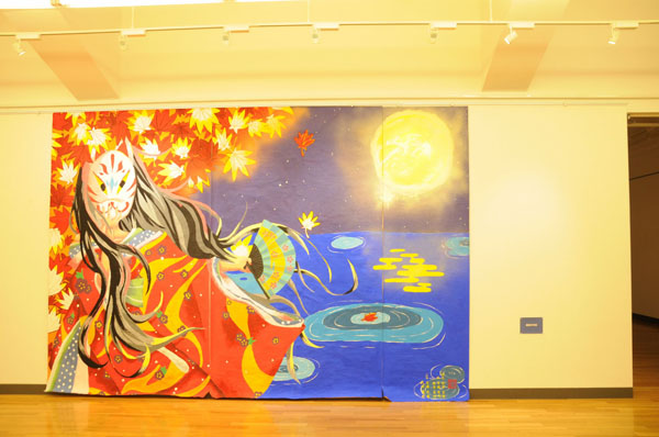 迫力ある文化祭壁画等を展示 中学校アートフェスタ